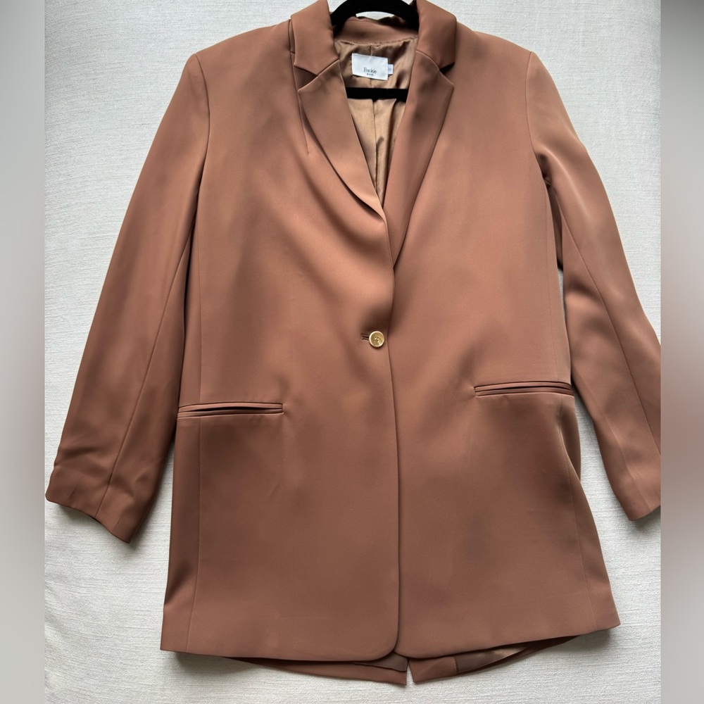 The Frankie Shop Women's Oversized Brown Blazer